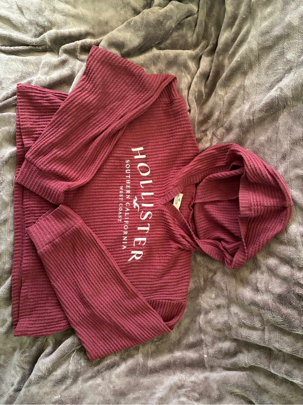 Hollister Women's Ribbed Hoodie Sweater